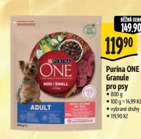  Purina ONE Granule pro psy 800 g  
