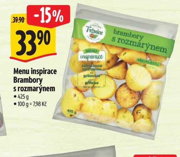   Menu inspirace Brambory s rozmarýnem  425 g  