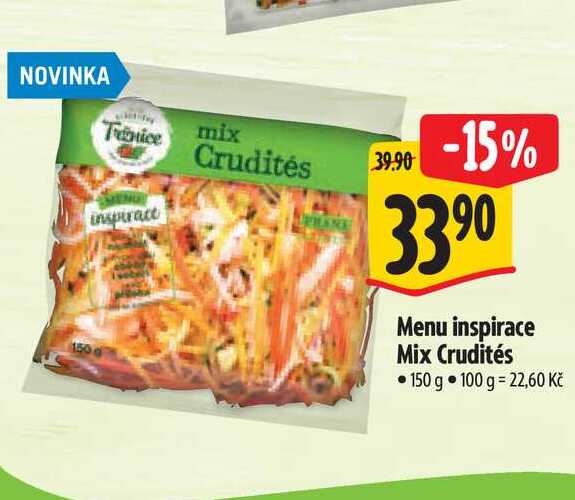  Menu inspirace Mix Crudités 150 g 