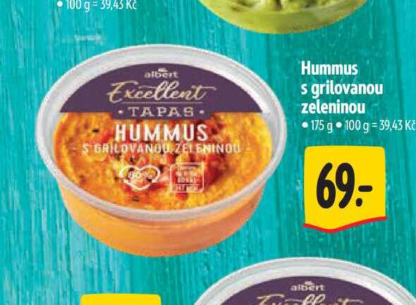   Hummus s grilovanou zeleninou 175 g  