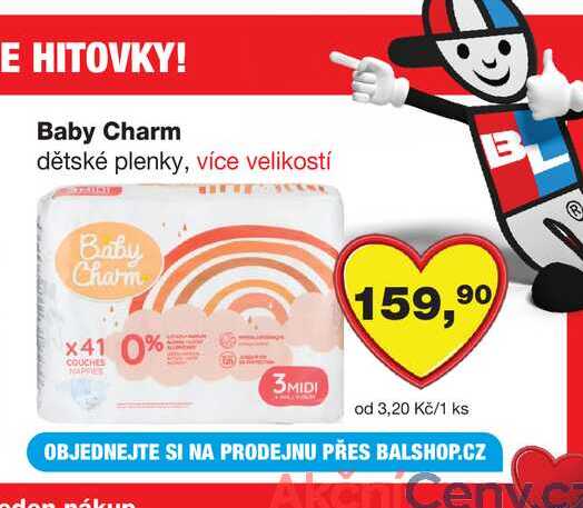 Baby Charm dětské plenky, více velikostí