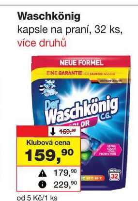 Waschkönig kapsle na praní, 32 ks
