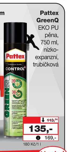 Pattex GreenQ EKO PU pěna, 750 ml