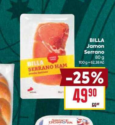 BILLA Jamon Serrano 80 g