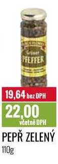 PEPŘ ZELENÝ 110g 
