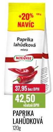 PAPRIKA LAHŮDKOVÁ 120g 
