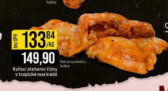 Kuřecí stehenní řízky v tropické marinádě 1 kg