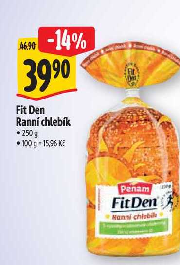   Fit Den Ranní chlebík 250 g  
