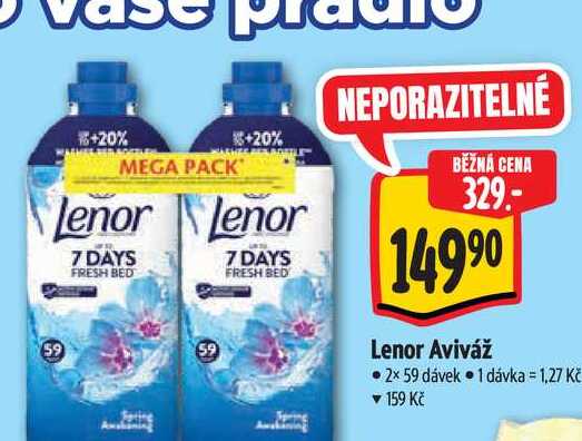   Lenor Aviváž  2× 59 dávek 