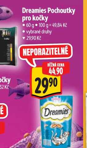   Dreamies Pochoutky pro kočky 60 g  
