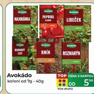 Avokádo koření od 7g - 40g