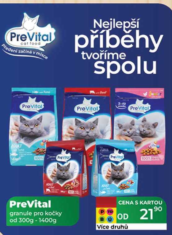 PreVital granule pro kočky od 300g - 1400g  