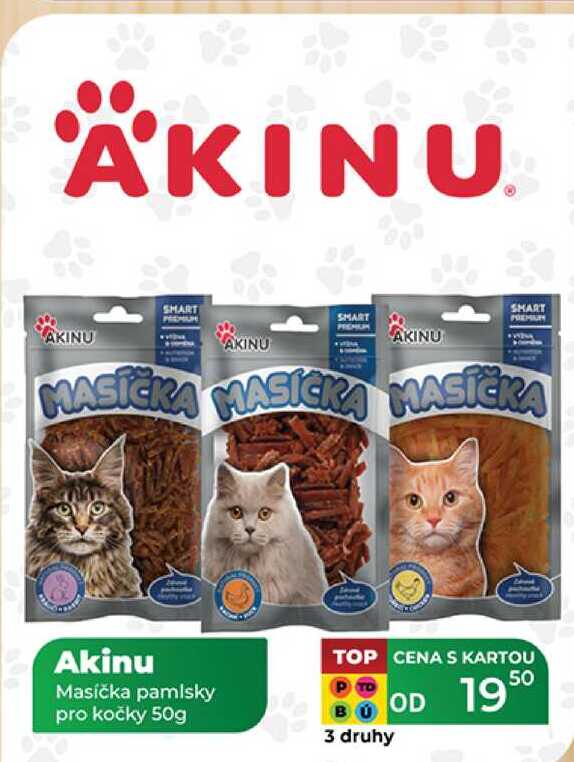 Akinu Masička pamlsky pro kočky 50g  