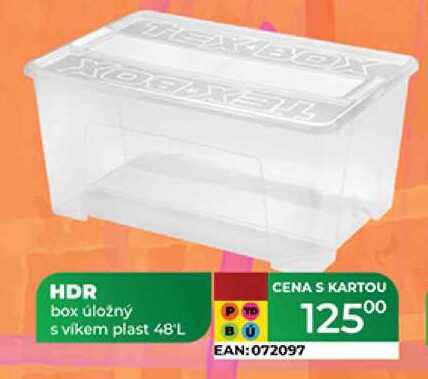 HDR box úložný svikem plast 48'L 