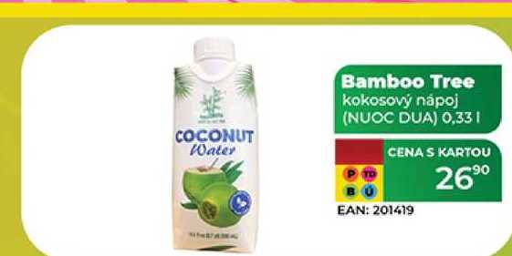 COCONUT Water Bamboo Tree kokosový nápoj (NUOC DUA) 0,331   