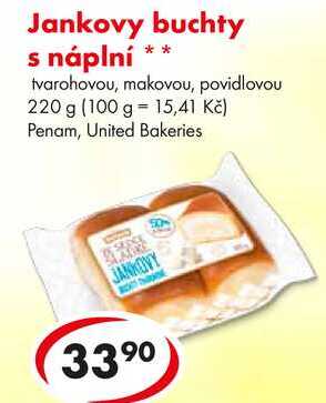 Jankovy buchty s náplní, 220 g