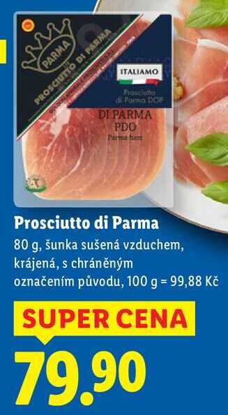 Prosciutto di Parma, 80 g