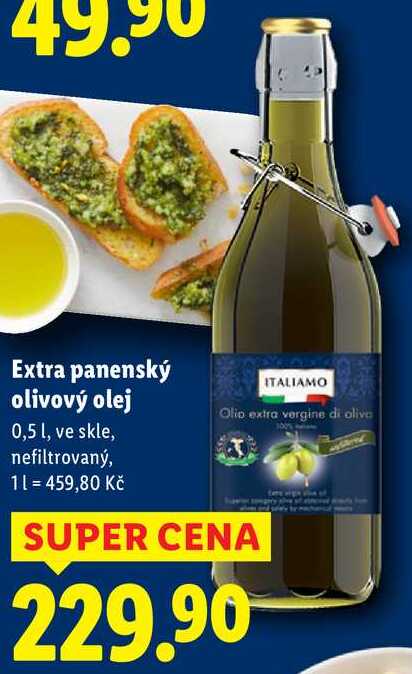 Extra panenský olivový olej, 0,5 l