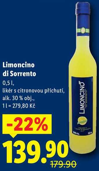 Limoncino di Sorrento, 0,5 l