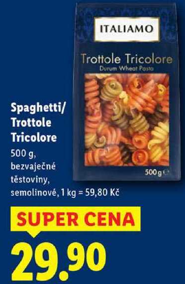 Spaghetti/Trottole Tricolore, 500 g