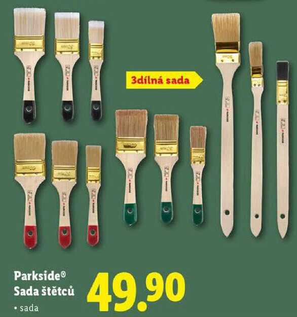 Parkside Sada štětců 