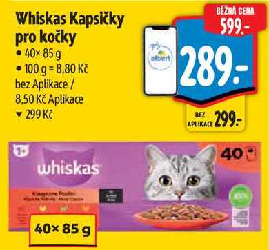 Whiskas Kapsičky pro kočky, 40x 85 g 