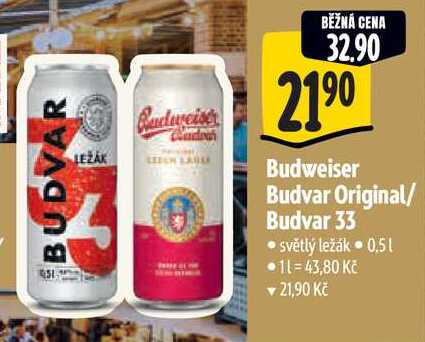 Budweiser Budvar 33, 0,5 l