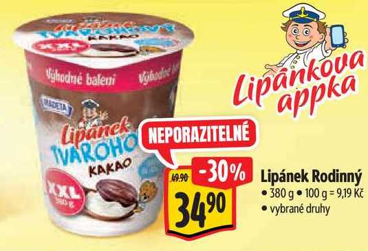 Lipánek Rodinný, 380 g
