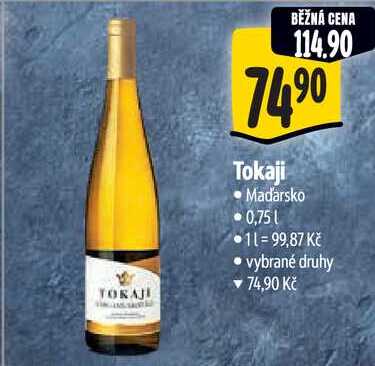 Tokaji, 0,75 l