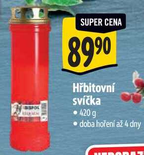 Hřbitovní svíčka 
