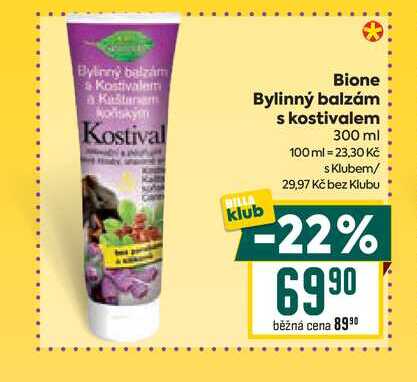 Bione Bylinný balzám s kostivalem 300 ml 