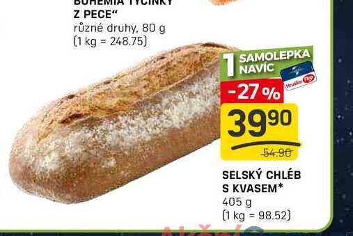 SELSKÝ CHLÉB S KVASEM 405 g 