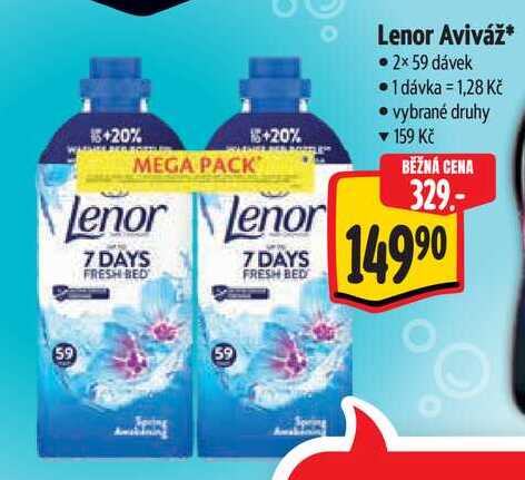 Lenor Aviváž, 2x 59 dávek 