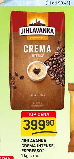 JIHLAVANKA CREMA INTENSE, ESPRESSO 1 kg