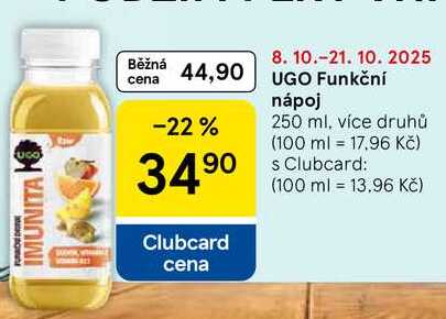 UGO Funkční nápoj, 250 ml, více druhů  