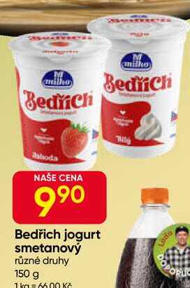 Bedřich jogurt smetanový různé druhy 150 g