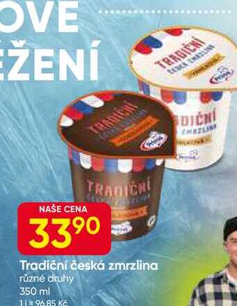 Prima Tradiční česká zmrzlina různé druhy 350 ml 