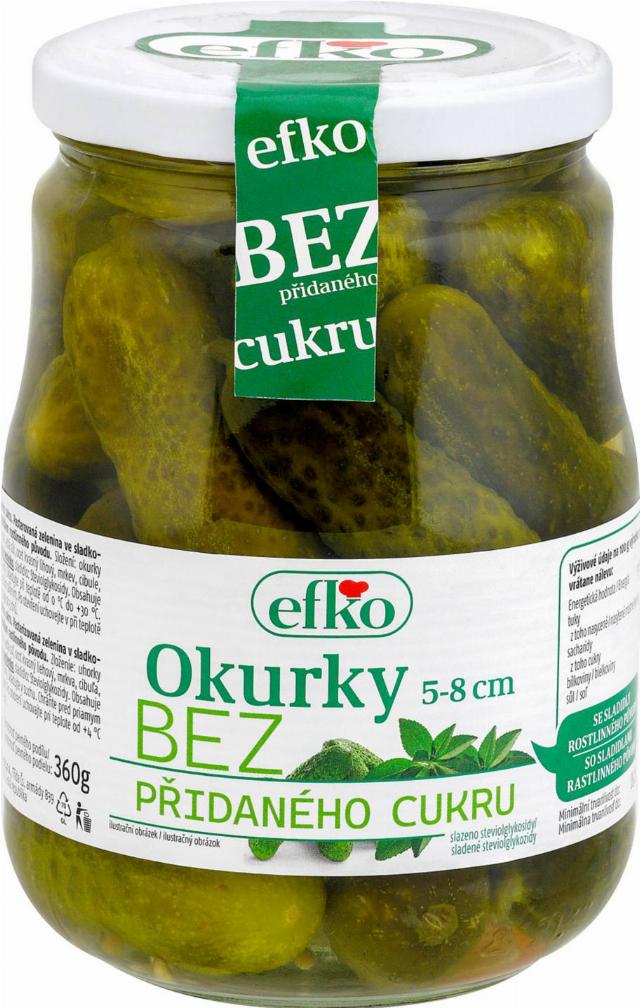 efko Okurky 5-8 cm bez přidaného cukru