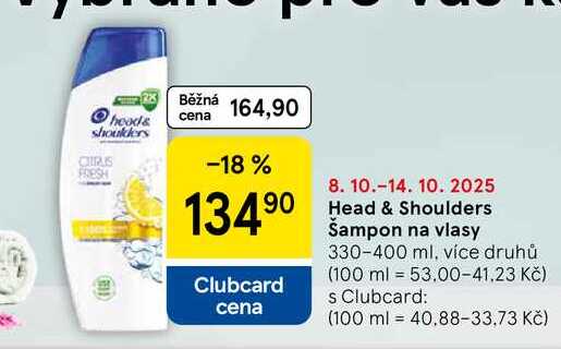 Head & Shoulders Šampon na vlasy, 330-400 ml, více druhů  