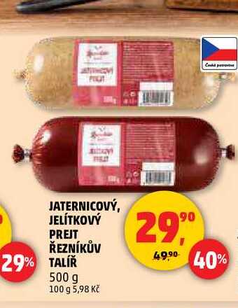 JATERNICOVÝ, JELÍTKOVÝ PREJT ŘEZNÍKŮV TALÍŘ, 500 g 