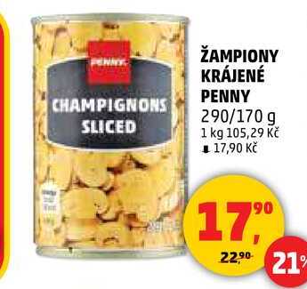 ŽAMPIONY KRÁJENÉ PENNY, 290 g
