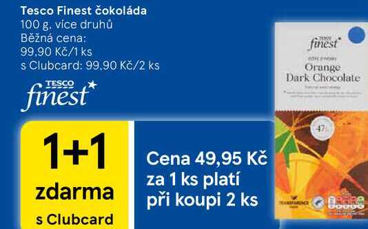 Tesco Finest čokoláda, 100 g 