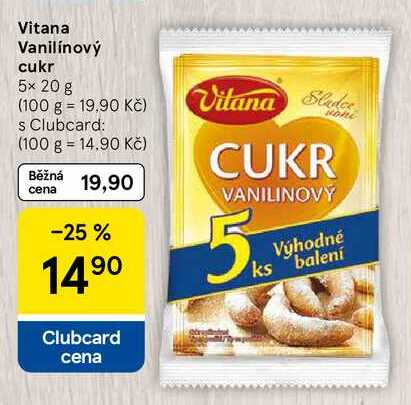 Vitana Vanilínový cukr, 5x 20 g 
