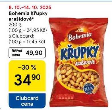 Bohemia Křupky arašídové, 200 g 