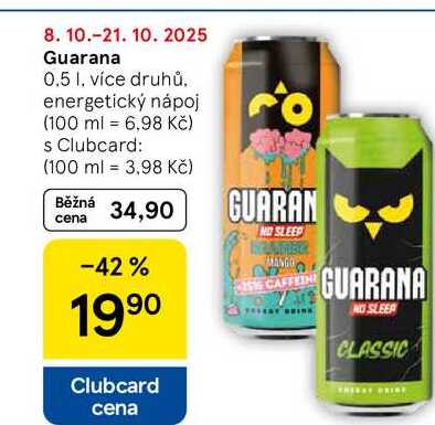 Guarana, 0.5 l, více druhů 