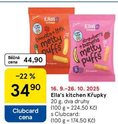 Ella's kitchen Křupky, 20 g 