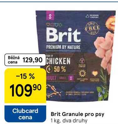 Brit Granule pro psy, 1 kg. dva druhy 