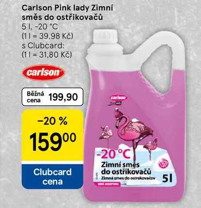 Carlson Pink lady Zimní směs do ostřikovačů, 5 l, -20 °C  