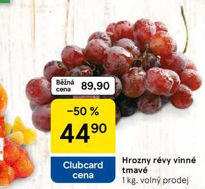 Hrozny révy vinné tmavé, 1 kg 