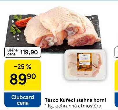 Tesco Kuřecí stehna horní, 1 kg 